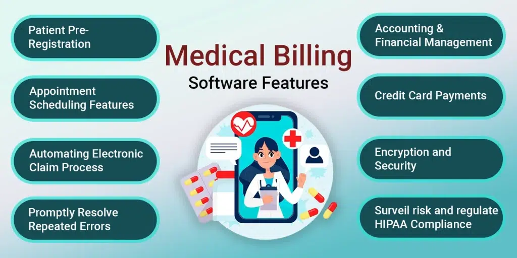 Medical billing software  features