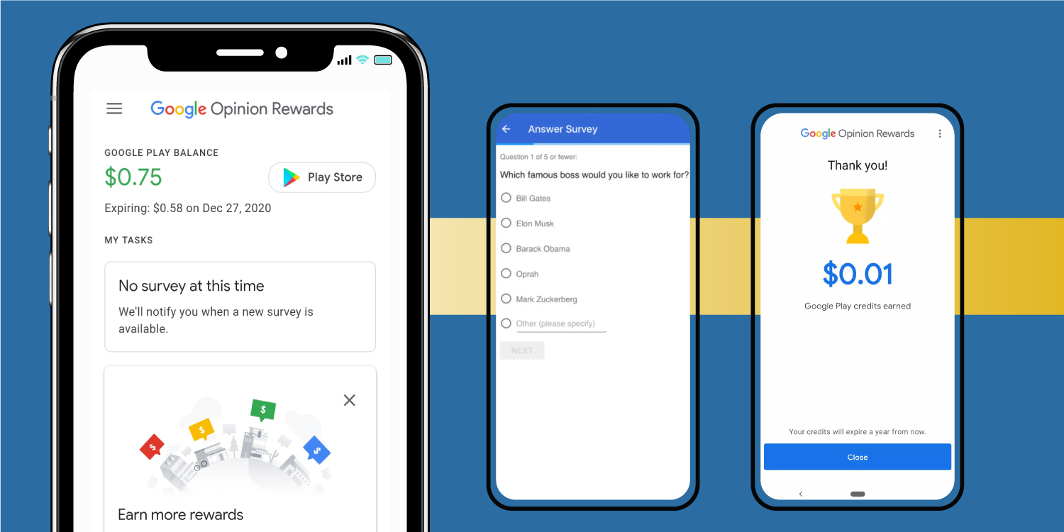 Google Opinion Rewards app