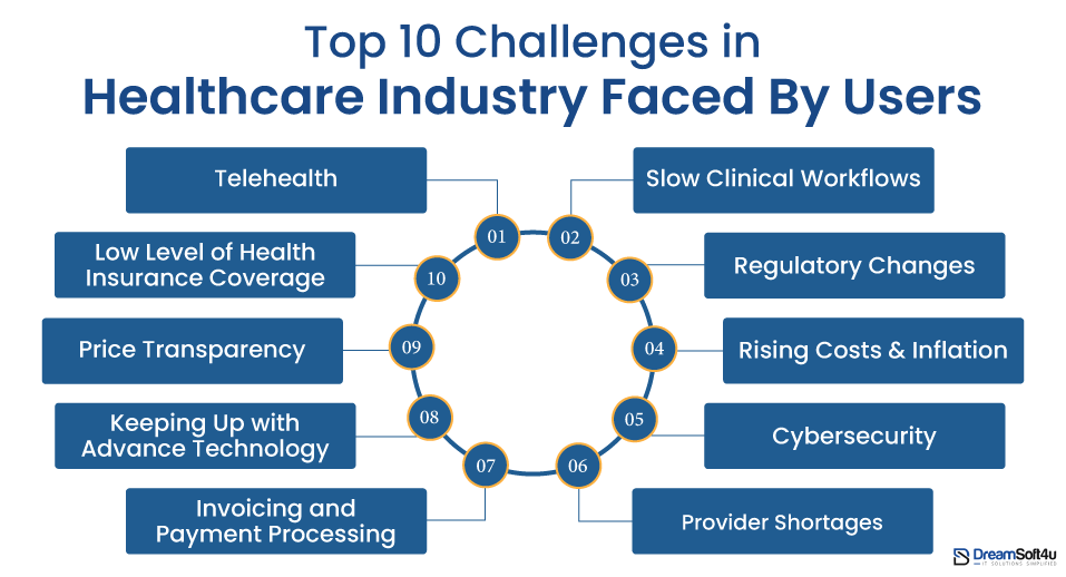 10 Challenges in Healthcare Industry Faced By Users
